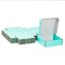 25-Pack Teal Blue Corrugated Shipping Boxes, 6x6x2-Inch Tab-Locking Cardboard Mailers for Small Business